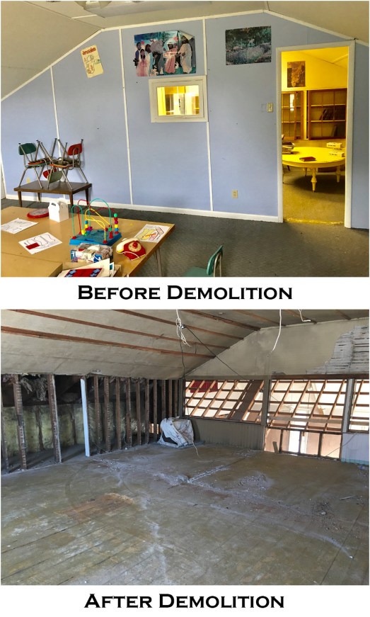 Second Floor Before and After