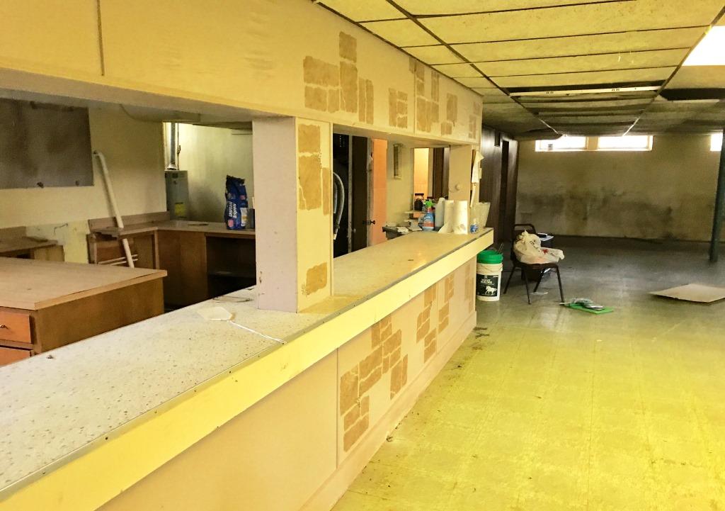 basement before demo