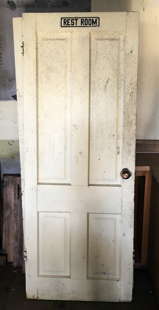 Rest Room Signed door