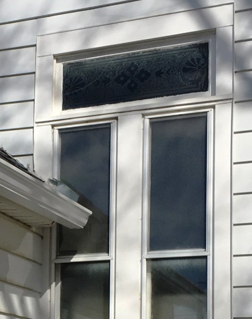 cracked etched transom