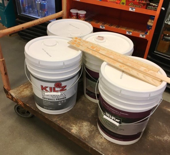 20 gallons of paint
