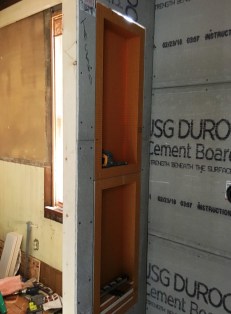 shower niche revealed