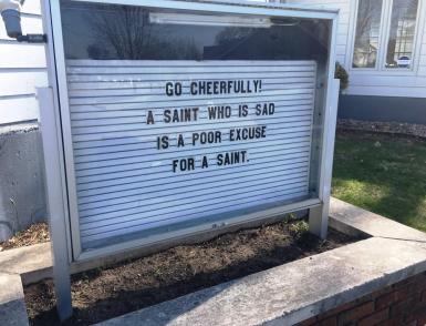 church message sad saint