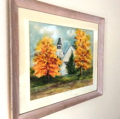 church watercolor