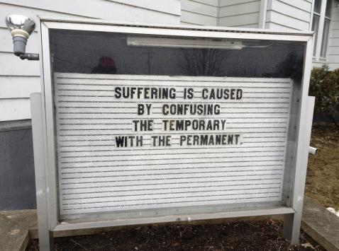 suffering message