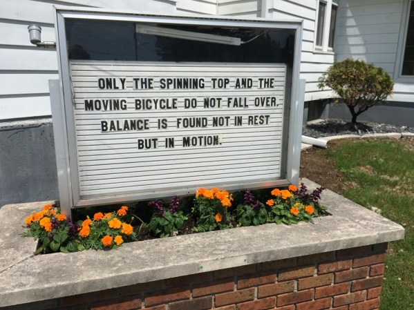 church sign spinning top