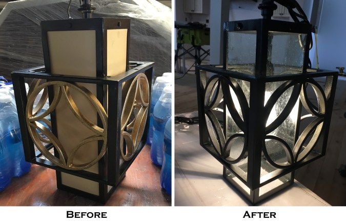 sanctuary lights before and after