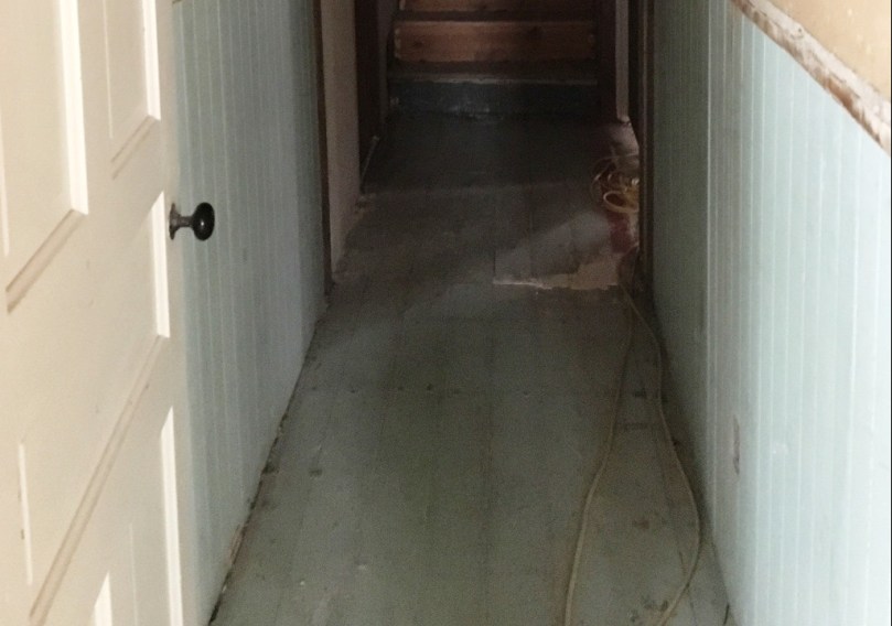 hall of history before flooring