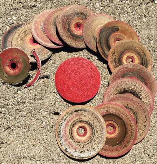 used sanding discs