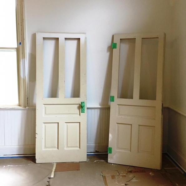 doors ready for paint