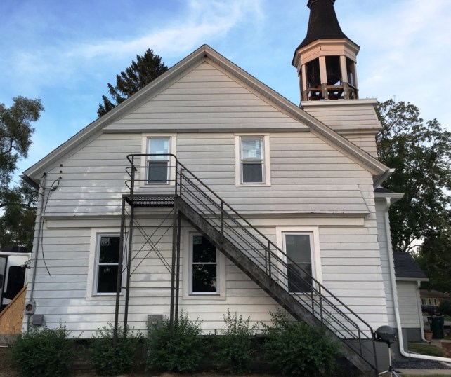 fire escape after new windows