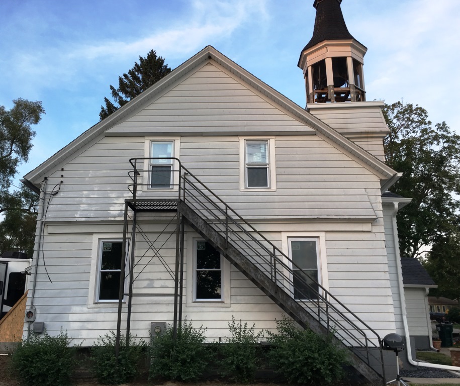 fire escape after new windows
