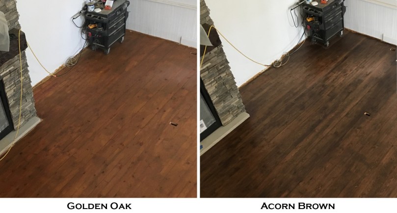 golden oak vs acorn brown