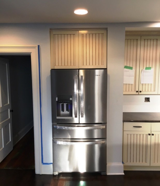 refrigerator in place