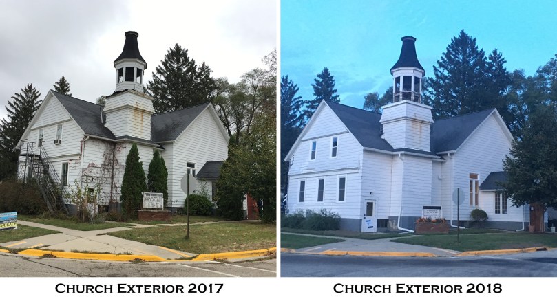 side of house before and after