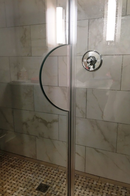 open handle in shower