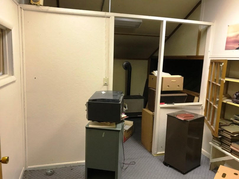 bathroom wall before