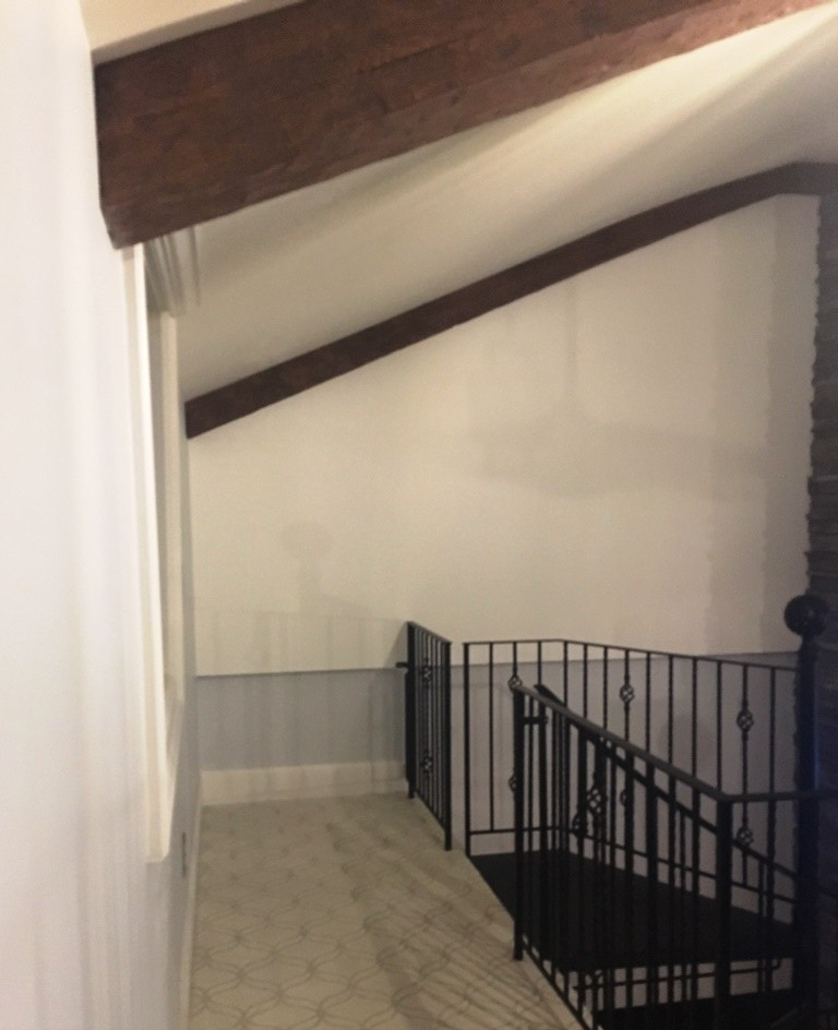 end of balcony after