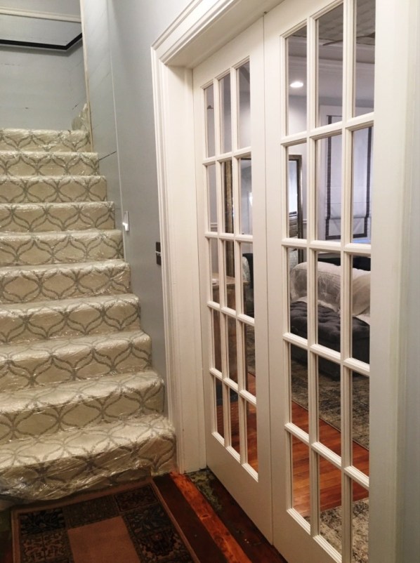 french doors with no window covering