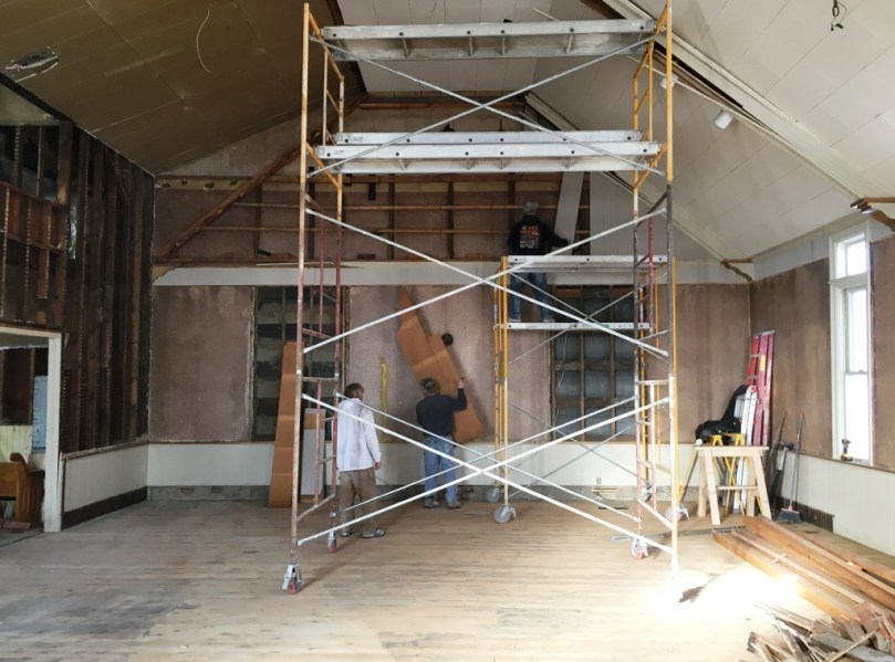 Great room before drywall