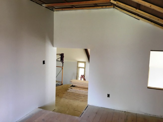 guest room sheetrocked