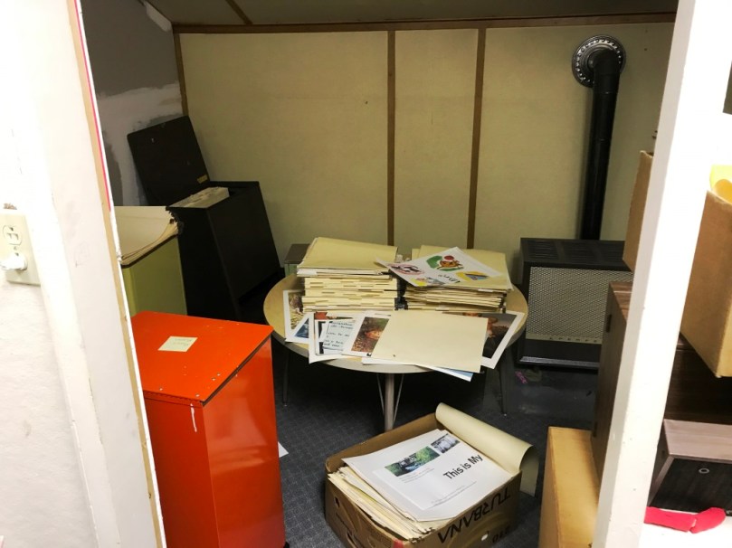 inside bathroom before