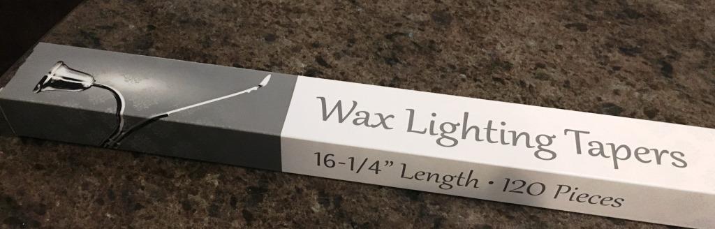 wax lighting tapers
