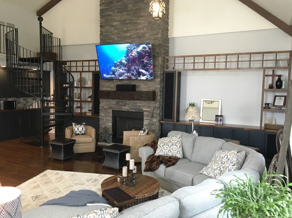 back wall with pantry